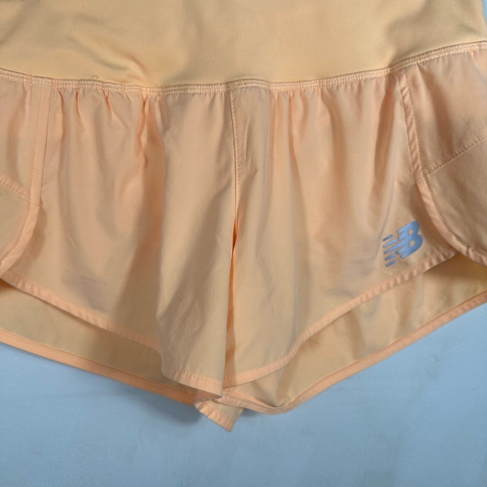 New Balance Running Shorts XS Peach Lightweight Athletic Activewear Women - Picture 6 of 10